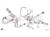 HONDA CBR1000RAE CBR1000RA 2014 F-4 HANDLE LEVER / SWITCH / CABLE