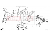 HONDA CBR1000RAE CBR1000RA 2014 F-43 UPPER ENGINE HOUSING