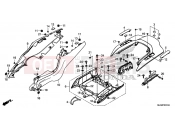 HONDA CTX1300E CTX1300 2014 F-23-10 REAR ENGINE COVER