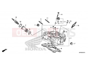 HONDA VT1300CXAF VT1300C 2015 E-2-10 REAR CYLINDER HEAD