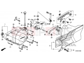 HONDA VT1300CXAF VT1300C 2015 E-10 LEFT CRANKSHAFT COVER