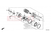 HONDA VT1300CXAF VT1300C 2015 E-13 STARTER ENGINE