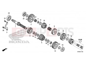 HONDA VT1300CXAF VT1300C 2015 E-17 TRANSMISSION