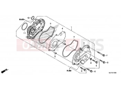HONDA CTX700AF CTX700A 2015 E-13 WATER PUMP