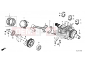 HONDA CTX700AF CTX700A 2015 E-17 CRANKSHAFT / PISTON