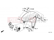 HONDA CTX700AF CTX700A 2015 F-11 FRONT FENDER