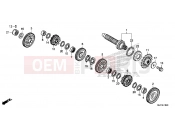 HONDA CTX700DF CTX700A 2015 E-18-20 GEARBOX (GEAR SHAFT) (CTX700D)