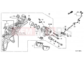 HONDA CTX700DF CTX700A 2015 F-18 REAR BRAKE CALIPER