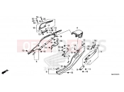 HONDA CTX700DF CTX700A 2015 F-24-10 REAR ENGINE COVER
