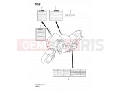 SUZUKI SV650SA K8 (2008) (E24) 61 - LABEL (MODEL K8/K9)