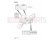 SUZUKI SV650SA L0 (2010) (E24) 61A - LABEL (MODEL L0)