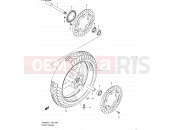 SUZUKI SV650SA L1 (2011) (E24) 95 - FRONT WHEEL (SV650SAL1 E24)