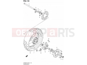 SUZUKI SV650SA L2 (2012) (E24) 119 - REAR WHEEL (SV650SL2 E24)