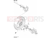 SUZUKI SV650SA L2 (2012) (E24) 120 - REAR WHEEL (SV650SUL2 E24)