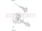 SUZUKI SV650SA L2 (2012) (E24) 121 - REAR WHEEL (SV650SAL2 E24)