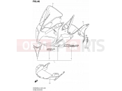 SUZUKI SV650SA L3 (2013) (E03,E28,E33) 46 - COWLING BODY (YBD)
