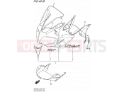 SUZUKI SV650SA L4 (2014) (E03,E28,E33) 481B - COWLING BODY (YBD)