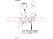 SUZUKI SV650SA L4 (2014) (E03,E28,E33) 496A - LABEL