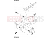 SUZUKI SV650SA L4 (2014) (E03,E28,E33) 541A - REAR SWINGINGARM