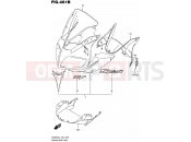 SUZUKI SV650SA L5 (2015) (E03,E28,E33) 481B - COWLING BODY (YBD)
