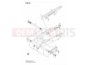 SUZUKI SV650SU K9 (2009) (E19) 79 - REAR SWINGING ARM