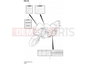 SUZUKI SV650SU L2 (2012) (E24) 76 - LABEL (SV650SL2 E02)