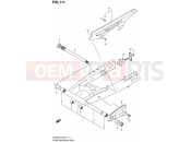 SUZUKI SV650SU L2 (2012) (E24) 111 - REAR SWINGING ARM (SV650SL2 E24)