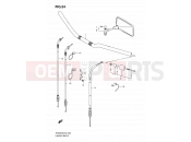 SUZUKI SV650SUA K9 (2009) (E24) 54 - HANDLEBAR (WITHOUT COWLING)