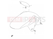 SUZUKI SV650U K4 (2004) 47 - FRONT FENDER (MODEL K3/K4/K5/K6)