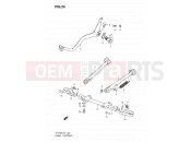 SUZUKI TF125 W (1998) 24 - STAND - FOOTREST (MODEL X/W)