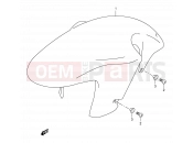 SUZUKI TL1000R X (1999) 38 - FRONT FENDER