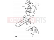 SUZUKI TS100ER T (1996) 43 - HEADLAMP HOUSING - FRONT FENDER