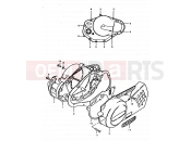 SUZUKI TS125ER N (1992) 3 - CRANKCASE COVER
