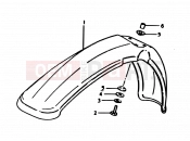 SUZUKI TS125ER N (1992) 31 - FRONT FENDER (HANG ON TYRE)