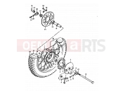 SUZUKI TS125ER N (1992) 39 - REAR WHEEL