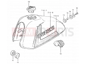 SUZUKI TS125ER T (1996) 52 - FUEL TANK (TS125ERT E09)