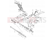 SUZUKI TS125ER T (1996) 74 - REAR SWINGING ARM