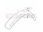 SUZUKI TS125ER Z (1982) 46B - FRONT FENDER (MODEL R P31)