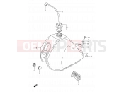 SUZUKI TS125ER R (1994) 41A - FUEL TANK (MODEL N P09)