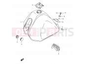SUZUKI TS125ER R (1994) 41B - FUEL TANK (MODEL R P09)