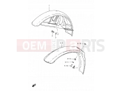SUZUKI TS125ER R (1994) 46 - FRONT FENDER (MODEL Z/L/R)