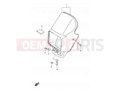 SUZUKI TS125ER R (1994) 45A - HEADLAMP COVER (MODEL N P09)