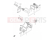 SUZUKI TS125ERC N (1992) 26 - TURN SIGNAL LAMP (E09, E95, MODEL L P09)