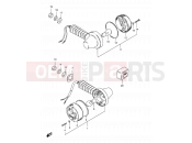 SUZUKI TS125ERC N (1992) 27 - TURN SIGNAL LAMP (E18)