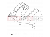 SUZUKI TS125ERC R (1994) 44A - FRAME COVER (MODEL N/R P09)
