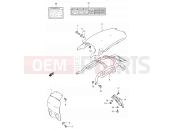 SUZUKI TS125ERC W (1998) 32 - REAR FENDER