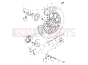 SUZUKI TS125ERC W (1998) 42 - REAR WHEEL