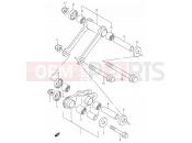 SUZUKI TS125R K (1989) 47 - REAR CUSHION LEVER
