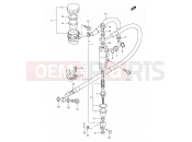 SUZUKI TS125R M (1991) 51A - REAR MASTER CYLINDER (MODEL L/M/N/P/R)