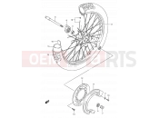 SUZUKI TS125R N (1992) 39A - FRONT WHEEL  (MODEL L/M/N/P/R)